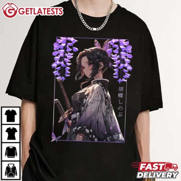 Kochō Shinobu Hashira Demon Slayer Anime T Shirt (4)