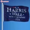 Harris Walz We're Not Going Back 2024 Flag (1)