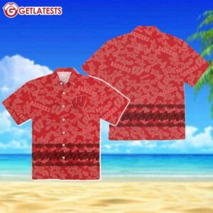 Wisconsin Badgers Football Floral Summer Hawaiian Shirt (1)