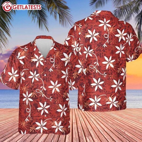 Elvis Presley Blue Hawaii Floral Summer Hawaiian Shirt