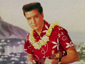 Elvis Presley Blue Hawaii Floral Summer Hawaiian Shirt (2)