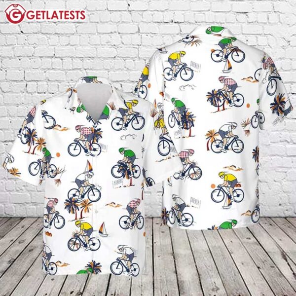 Tour De France Cycling Hawaiian Shirt