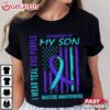 I Wear Teal And Purple Ribbon Suicide Awareness In Memory Of My Son T Shirt (3)