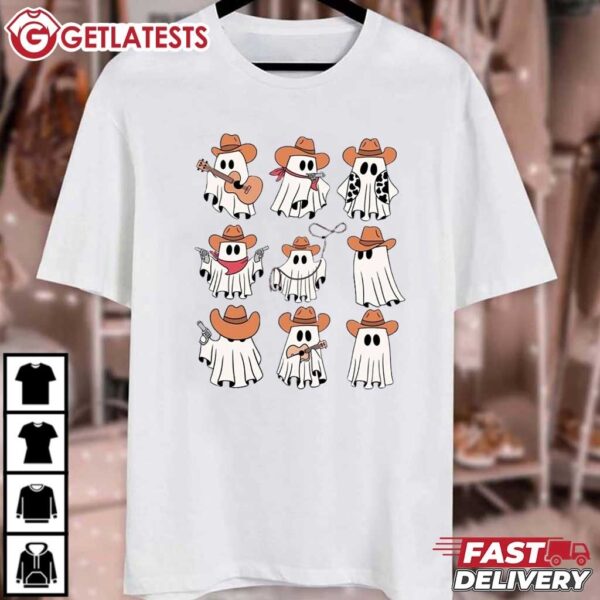 Western Ghost Spooky Cute Halloween T Shirt (2)