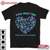 Suicide Prevention Awareness Teal Purple Ribbon You Matter T Shirt (2)