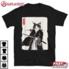 Samurai Cat Warrior Funny Japanese Style T Shirt (2)