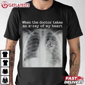 When The Doctor Takes an X ray of My Heart Shiba Inu Dog T Shirt (1)