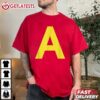 Letter A Chipmunk Alvin Funny T Shirt (3)