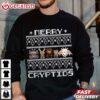 Merry Cryptids Bigfoot Mothman Wendigo Merry Chrismas T Shirt (2)