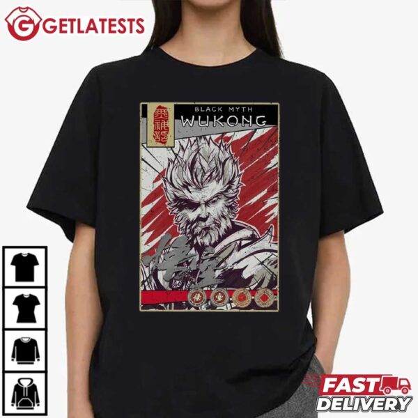 Black Myth Wukong Journey to the West Gamer T Shirt (4)