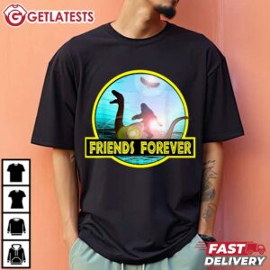 Friends Forever Nessie Bigfoot Mothman Funny T Shirt (3)