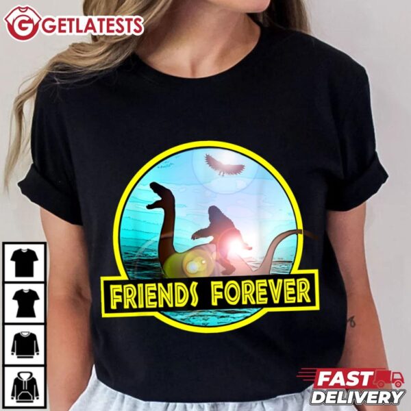 Friends Forever Nessie Bigfoot Mothman Funny T Shirt (1)