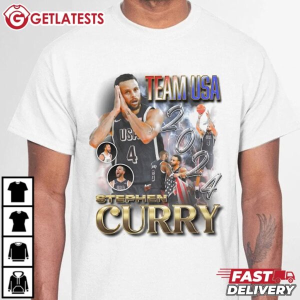 Stephen Curry Team USA 2024 T Shirt (3)