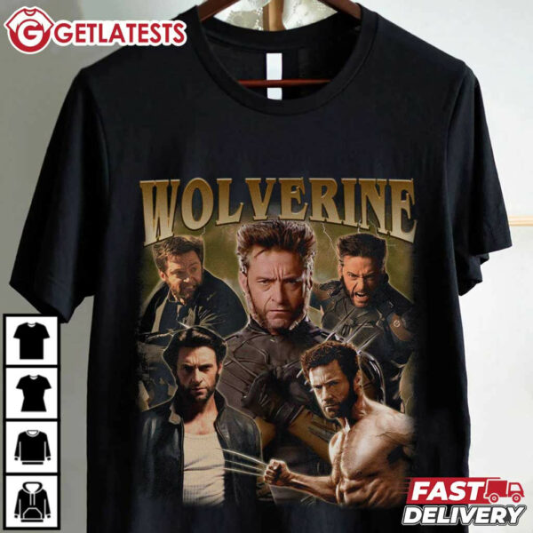 Wolverine Logan Hugh Jackman Movie T Shirt (1)