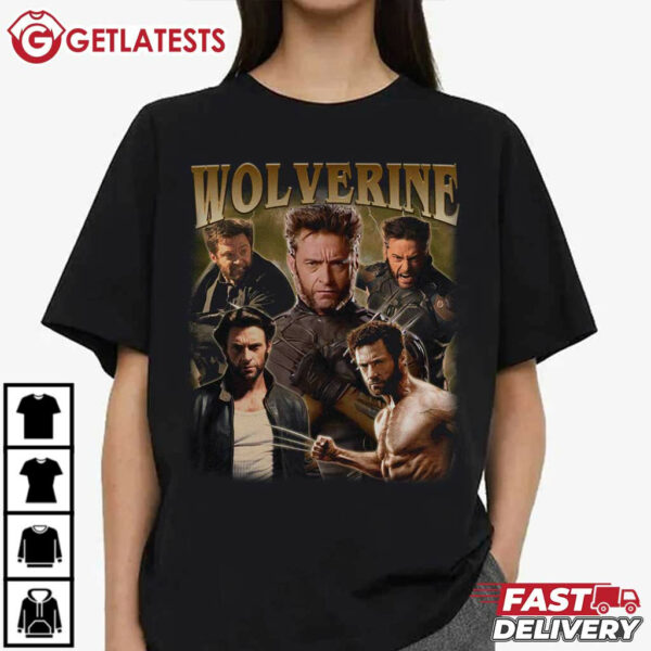 Wolverine Logan Hugh Jackman Movie T Shirt (2)