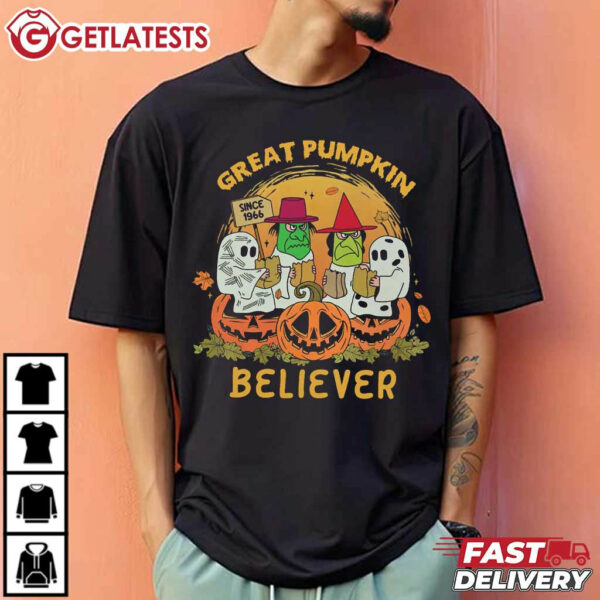 Great Pumpkin Believer Since 1966 Halloween T Shirt (1)