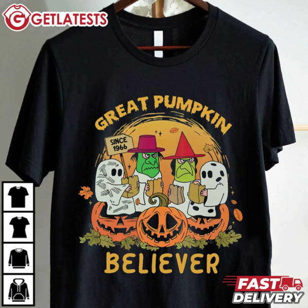 Great Pumpkin Believer Since 1966 Halloween T Shirt (4)