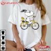 Peanuts Snoopy And Woodstock Riding Bike T Shirt (2)