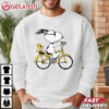 Peanuts Snoopy And Woodstock Riding Bike T Shirt (3)