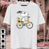 Peanuts Snoopy And Woodstock Riding Bike T Shirt (4)