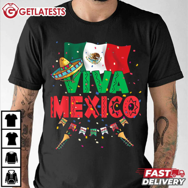 Viva Mexico Mexican Independence Day T Shirt (1)