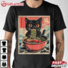 Kawaii Cat Ramen Japanese Anime T Shirt