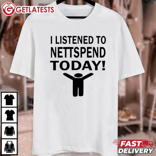 I Listened To Nettspend Today Concert Tour Music T Shirt (2)