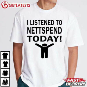 I Listened To Nettspend Today Concert Tour Music T Shirt (3)