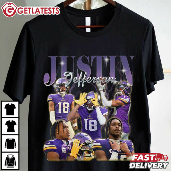 Justin Jefferson American Football NFL T Shirt (4)