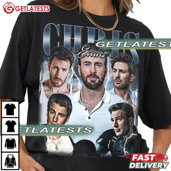 Chris Evans American Actor T Shirt