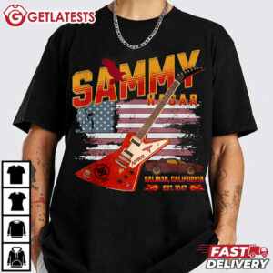 Sammy Hagar Salinas California EST 1847 Guitar Rock T Shirt (1)