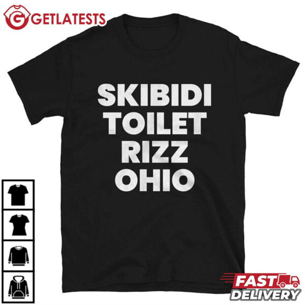 Skibidi Toilet Rizz Ohio T Shirt