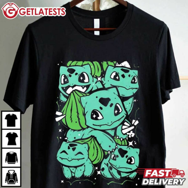 Pokemon Bulbasaur Fushigidane Japanese Anime T Shirt (2)