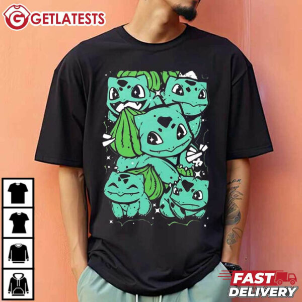 Pokemon Bulbasaur Fushigidane Japanese Anime T Shirt (3)