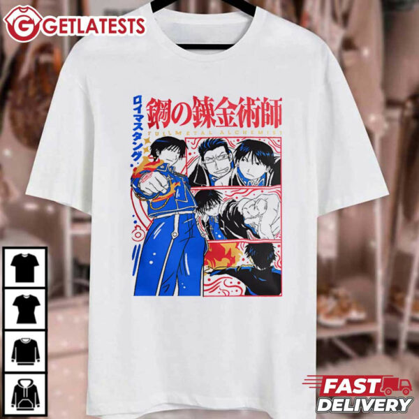 Roy Mustang Fullmetal Alchemist Japanese Anime T Shirt (1)