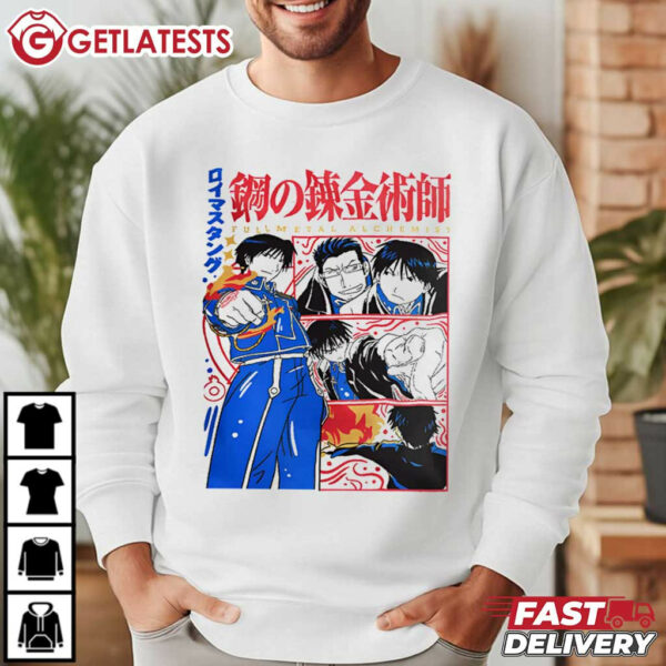 Roy Mustang Fullmetal Alchemist Japanese Anime T Shirt (4)