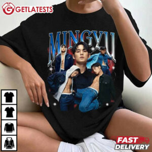 Mingyu Seventeen Boyband Kpop Music T Shirt (3)