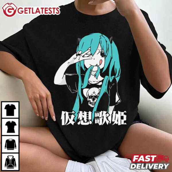 Hatsune Miku Vocaloid Japanese Music T Shirt (3)