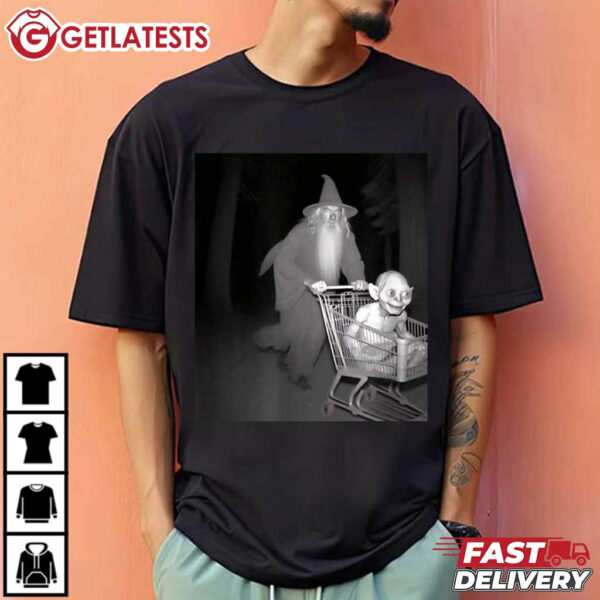 LOTR Gandalf Wizard Shopping Gollum Funny T Shirt (1)