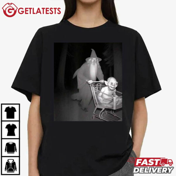 LOTR Gandalf Wizard Shopping Gollum Funny T Shirt (2)