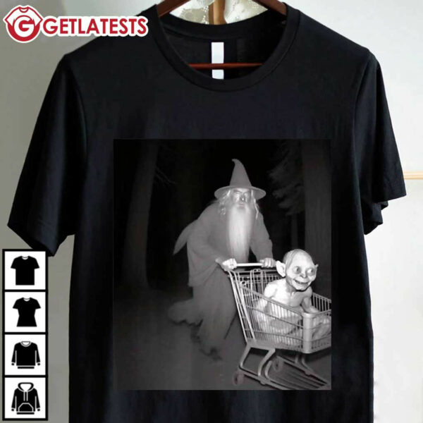 LOTR Gandalf Wizard Shopping Gollum Funny T Shirt (4)