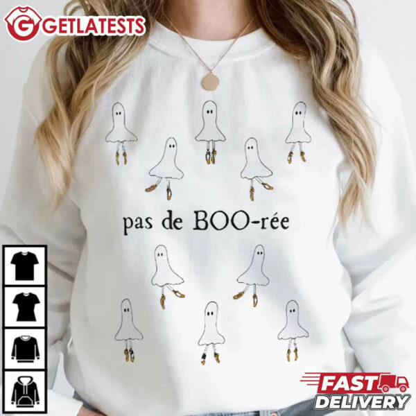 Pas De BOO rée Ballet Dancer Spooky Halloween T Shirt (2)