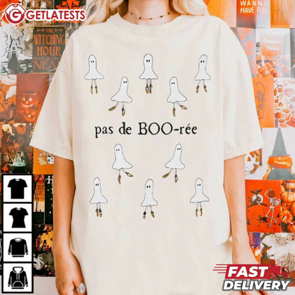 Pas De BOO rée Ballet Dancer Spooky Halloween T Shirt (4)