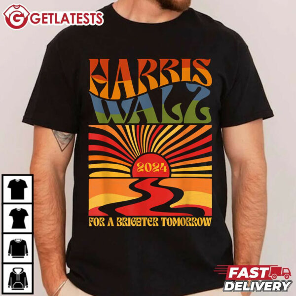 Harris Walz 2024 For A Brighter Tomorrow T Shirt (3)