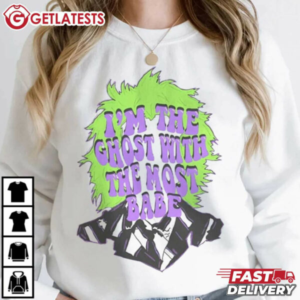 Beetlejuice I'm The Ghost With The Most Babe Halloween T Shirt (2)