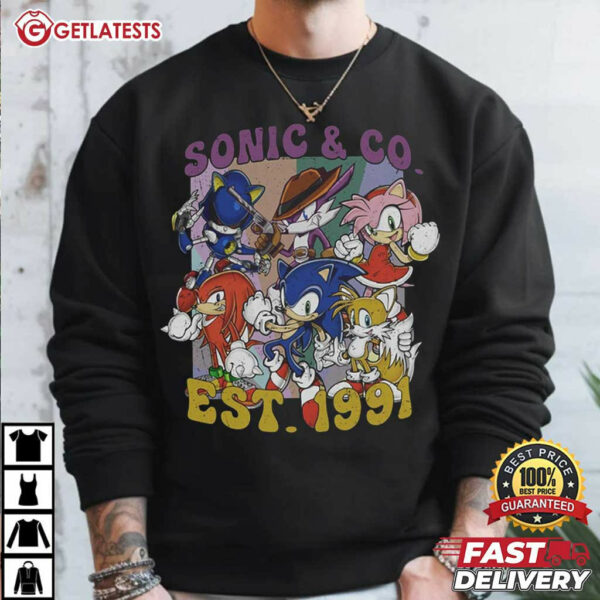 Sonic The Hedgehog and Co. Vintage 1991 T Shirt (1)