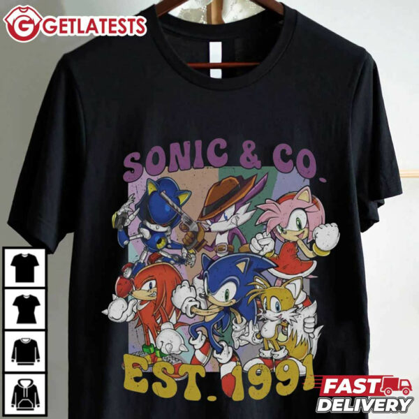 Sonic The Hedgehog and Co. Vintage 1991 T Shirt (3)