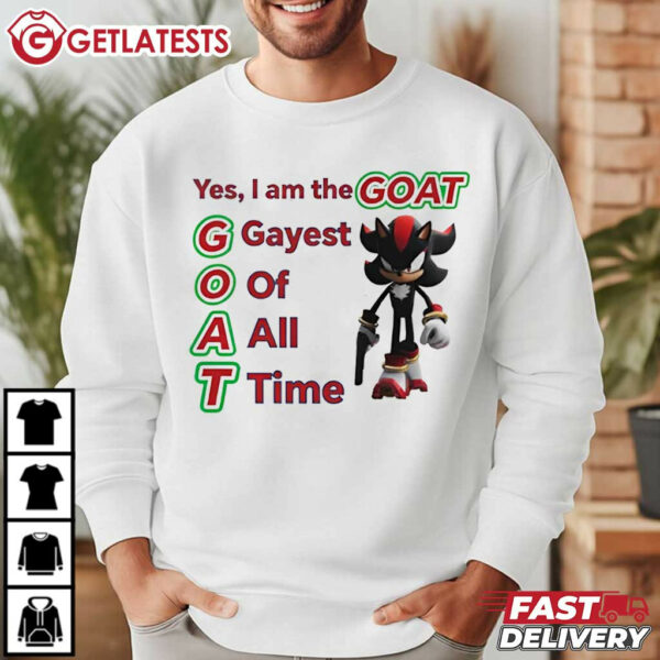 Shadow the Hedgehog Gayest Of All Time Goat T Shirt (2)