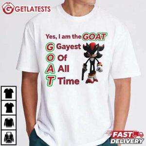 Shadow the Hedgehog Gayest Of All Time Goat T Shirt (4)