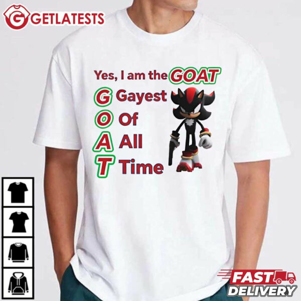 Shadow the Hedgehog Gayest Of All Time Goat T Shirt (4)